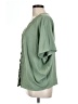 Francesca's Green 3/4 Sleeve Blouse Size L - photo 5
