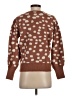 Mi ami 100% Acrylic Polka Dots Brown Pullover Sweater Size XS - photo 2