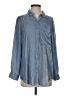 Eileen Fisher Blue Long Sleeve Button-Down Shirt Size S - photo 1