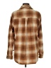 Billabong 100% Polyester Plaid Brown Long Sleeve Blouse Size M - photo 2
