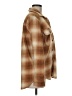 Billabong 100% Polyester Plaid Brown Long Sleeve Blouse Size M - photo 4