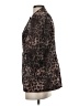 Calvin Klein 100% Polyester Animal Print Brown Blazer Size S - photo 5