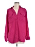 Ann Taylor 100% Polyester Pink Long Sleeve Blouse Size M - photo 1