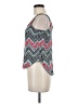 Pink Rose Blue Sleeveless Blouse Size M - photo 5