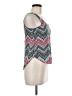 Pink Rose Blue Sleeveless Blouse Size M - photo 4