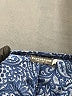 Earthbound Trading Co. 100% Polyester Paisley Blue Casual Dress Size S - photo 7