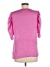DKNY 100% Polyester Pink Short Sleeve Blouse Size M - photo 2