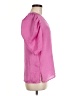 DKNY 100% Polyester Pink Short Sleeve Blouse Size M - photo 4
