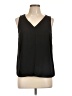 Kohl's 100% Polyester Black Sleeveless Blouse Size 10 - photo 1