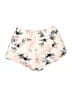 Xersion 100% Polyester Floral Ivory Shorts Size L - photo 2