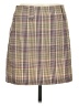 Re:named 100% Polyester Plaid Brown Casual Skirt Size M - photo 1