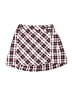 Justice Plaid Burgundy Skort Size 12 - 14 - photo 1