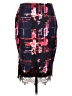 Bisou Bisou Print Red Casual Skirt Size L - photo 2