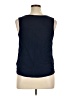 Green Envelope Blue Sleeveless Blouse Size XL - photo 2