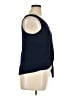 Green Envelope Blue Sleeveless Blouse Size XL - photo 4