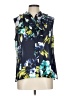 Tahari Floral Blue Sleeveless Blouse Size L - photo 1