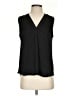 Vince Camuto 100% Polyester Black Sleeveless Blouse Size S - photo 1
