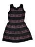 Elisa B. Stripes Black Dress Size 7 - photo 1