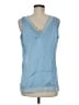 Etcetera 100% Silk Blue Sleeveless Silk Top Size 8 - photo 2