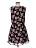 Feathers 100% Polyester Floral Black Casual Dress Size L - photo 2