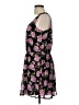 Feathers 100% Polyester Floral Black Casual Dress Size L - photo 5