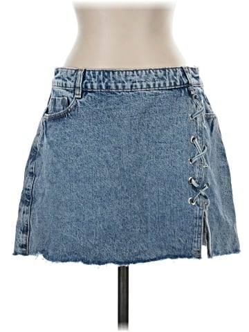 Zara Denim Skirt (view 1)