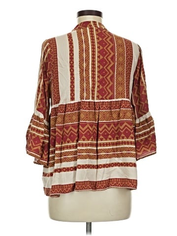 Easel 3/4 Sleeve Blouse (view 2)