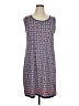 Max Studio Print Blue Casual Dress Size XL - photo 1