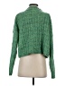 Central Park West Tweed Green Turtleneck Sweater Size S - photo 2
