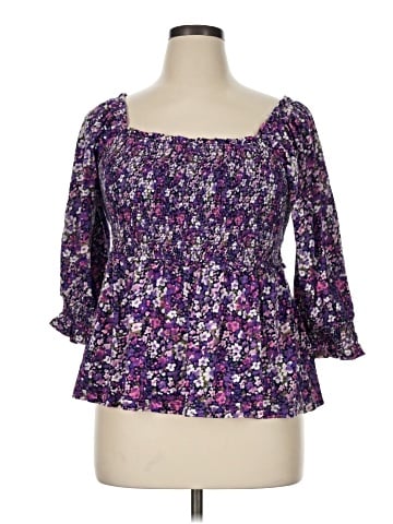 Crown & Ivy 3/4 Sleeve Blouse (view 1)