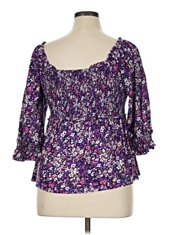 Crown & Ivy 3/4 Sleeve Blouse (view 2)