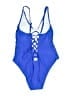 Unbranded Solid Blue One Piece Swimsuit Size XL - photo 2