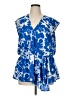 Worthington 100% Polyester Blue Sleeveless Blouse Size XL - photo 1