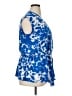 Worthington 100% Polyester Blue Sleeveless Blouse Size XL - photo 4