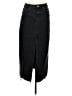 Stradivarius Black Denim Skirt Size 6 - photo 1