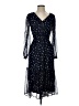 DKNY 100% Polyester Stars Blue Cocktail Dress Size 2 - photo 1