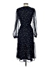 DKNY 100% Polyester Stars Blue Cocktail Dress Size 2 - photo 2