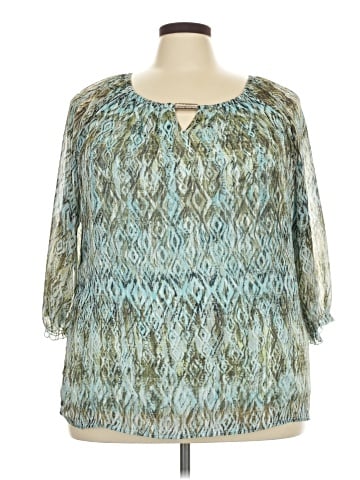 Sara Michelle 3/4 Sleeve Blouse (view 1)