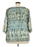 Sara Michelle 100% Polyester Teal 3/4 Sleeve Blouse Size 2X - photo 2