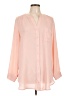 Pleione 100% Polyester Pink Long Sleeve Blouse Size L - photo 1