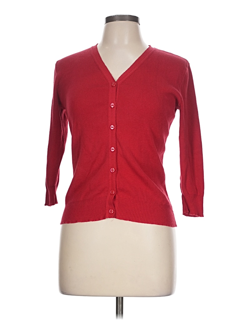 Pre-owned Gap Cardigan Sweater In Red