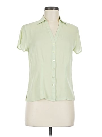 Hillard & Hanson Short Sleeve Silk Top (view 1)
