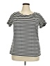 Lane Bryant Black Short Sleeve Top Size 18 (3) - photo 1