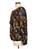 Tory Burch 100% Polyester Black 3/4 Sleeve Blouse Size L - photo 5