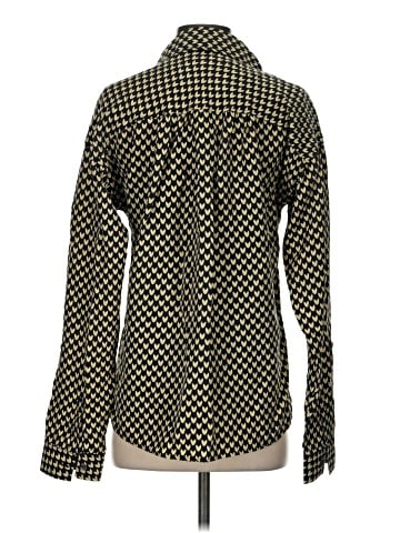 Diane von Furstenberg Long Sleeve Silk Top (view 2)