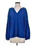 Vince Camuto Blue Long Sleeve Blouse Size S - photo 1