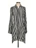 Bebe Stripes Black Casual Dress Size XS - photo 1