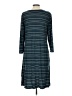 Garnet Hill Stripes Teal Casual Dress Size L - photo 2