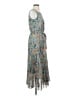 Fig 100% Polyester Floral Teal Cocktail Dress Size S - photo 4
