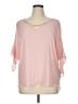 Bold Elements 100% Polyester Pink 3/4 Sleeve Blouse Size XL - photo 1